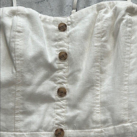 Kimchi Blue Cream Button-Front Mini Dress - Picture 13 of 14